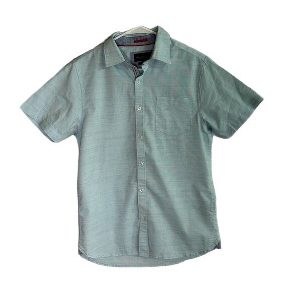 Across the Pond Light Blue Button Down Shirt, Small, Pre-owned - Picture 2 of 5
